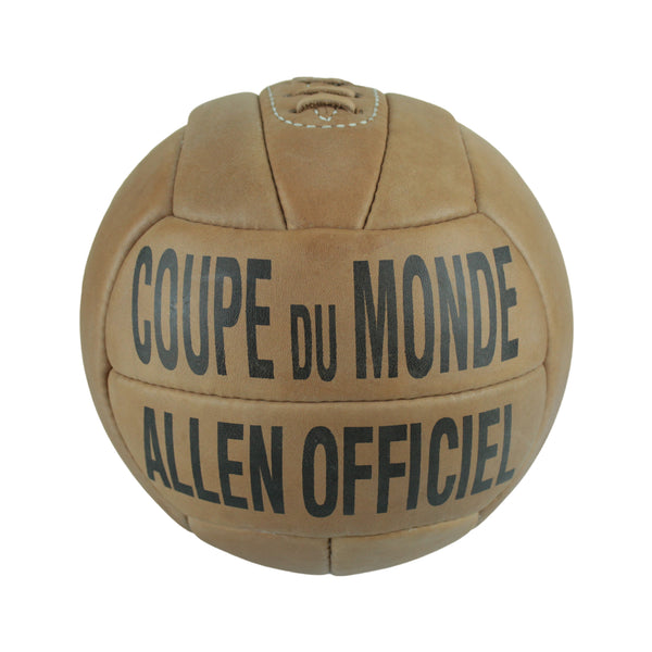 Allen World Cup 1938 Match Ball Official Size 5 Official  Weight Vintage Ball Real Leather Made Brown Color