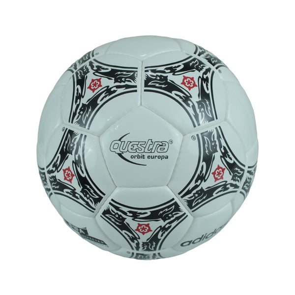 Adidas Questra Orbit Europa UEFA Euro Championship 1996 White/Black/Red Soccer Match Ball Size 5